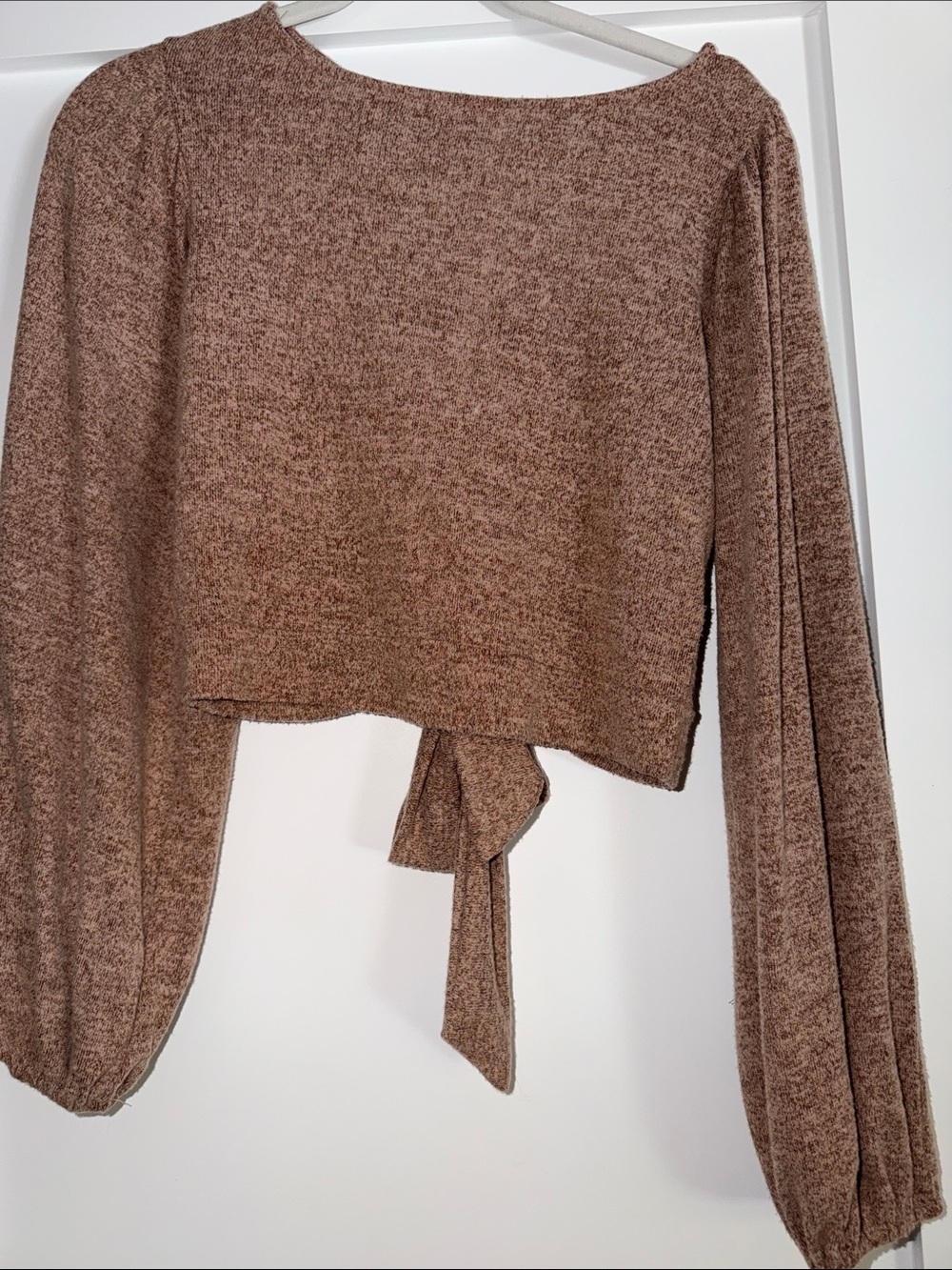 HYFVE Brown Tie-Back Sweater